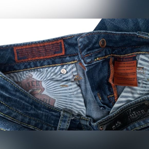 Rock Revival Gwen Boot Cut Denim Jean Sz27 Excellent Condition - Picture 9 of 14